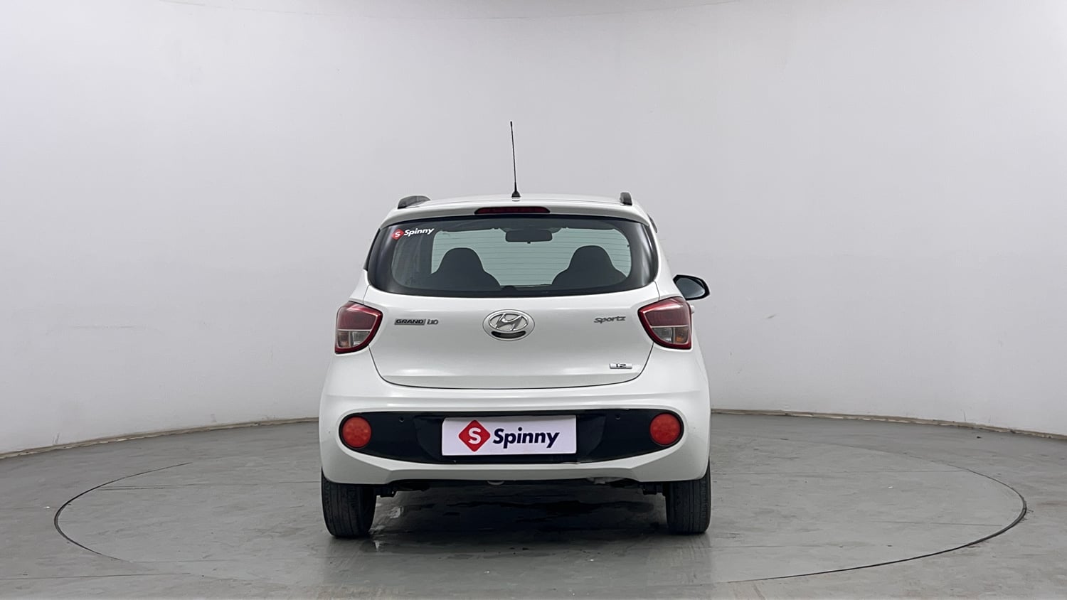 Used 2017 Hyundai Grand i10 Sportz (O) 1.2 Kappa VTVT Petrol Manual exterior BACK VIEW