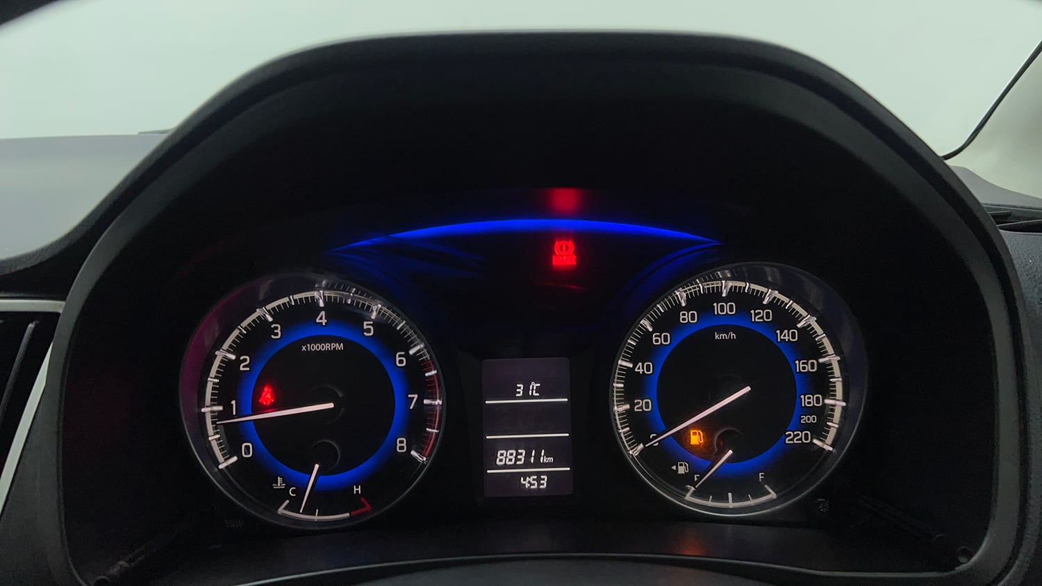 Used 2017 Maruti Suzuki Baleno Delta 1.2 Petrol Manual interior CLUSTERMETER VIEW