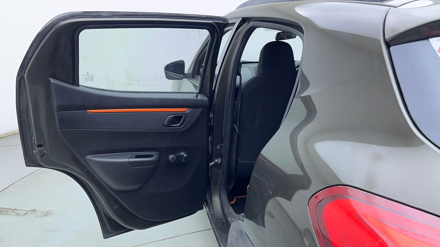 Used 2019 Renault Kwid CLIMBER 1.0 Petrol Manual interior LEFT REAR DOOR OPEN VIEW