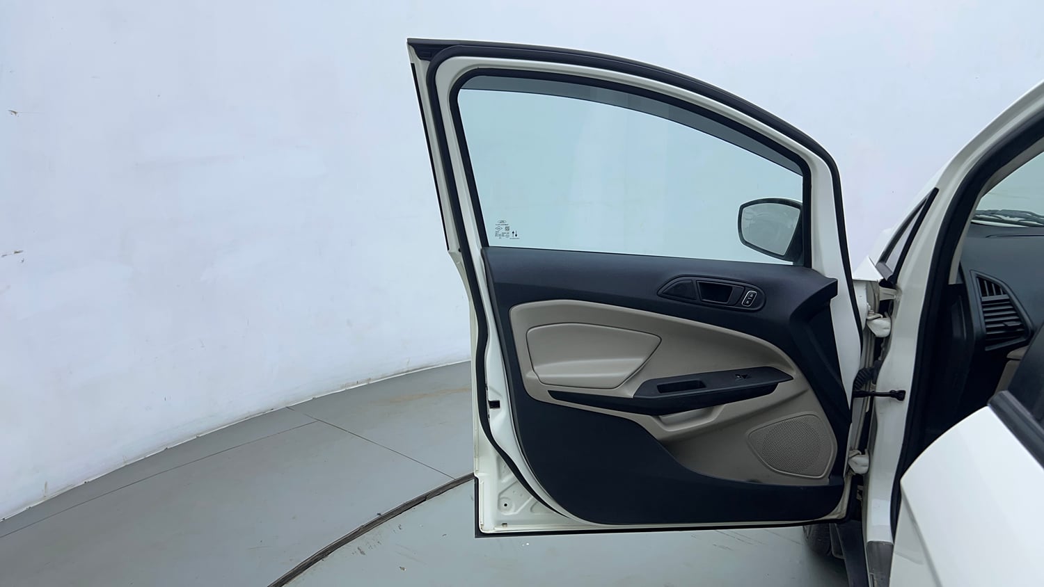 Used 2021 Ford EcoSport Trend 1.5L TDCi Diesel Manual interior LEFT FRONT DOOR OPEN VIEW