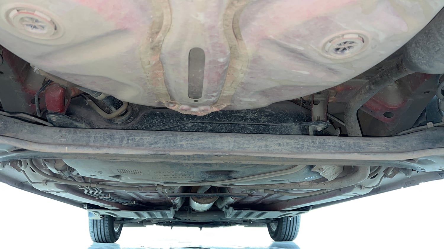 Used 2022 Maruti Suzuki Swift ZXi AMT Petrol Automatic extra REAR UNDERBODY VIEW (TAKEN FROM REAR)