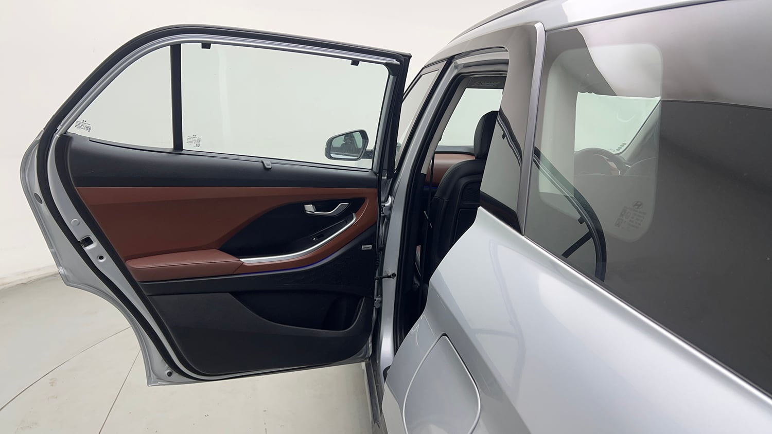 Used 2023 Hyundai Alcazar Platinum 7 STR 1.5 Turbo Petrol Petrol Manual interior LEFT REAR DOOR OPEN VIEW
