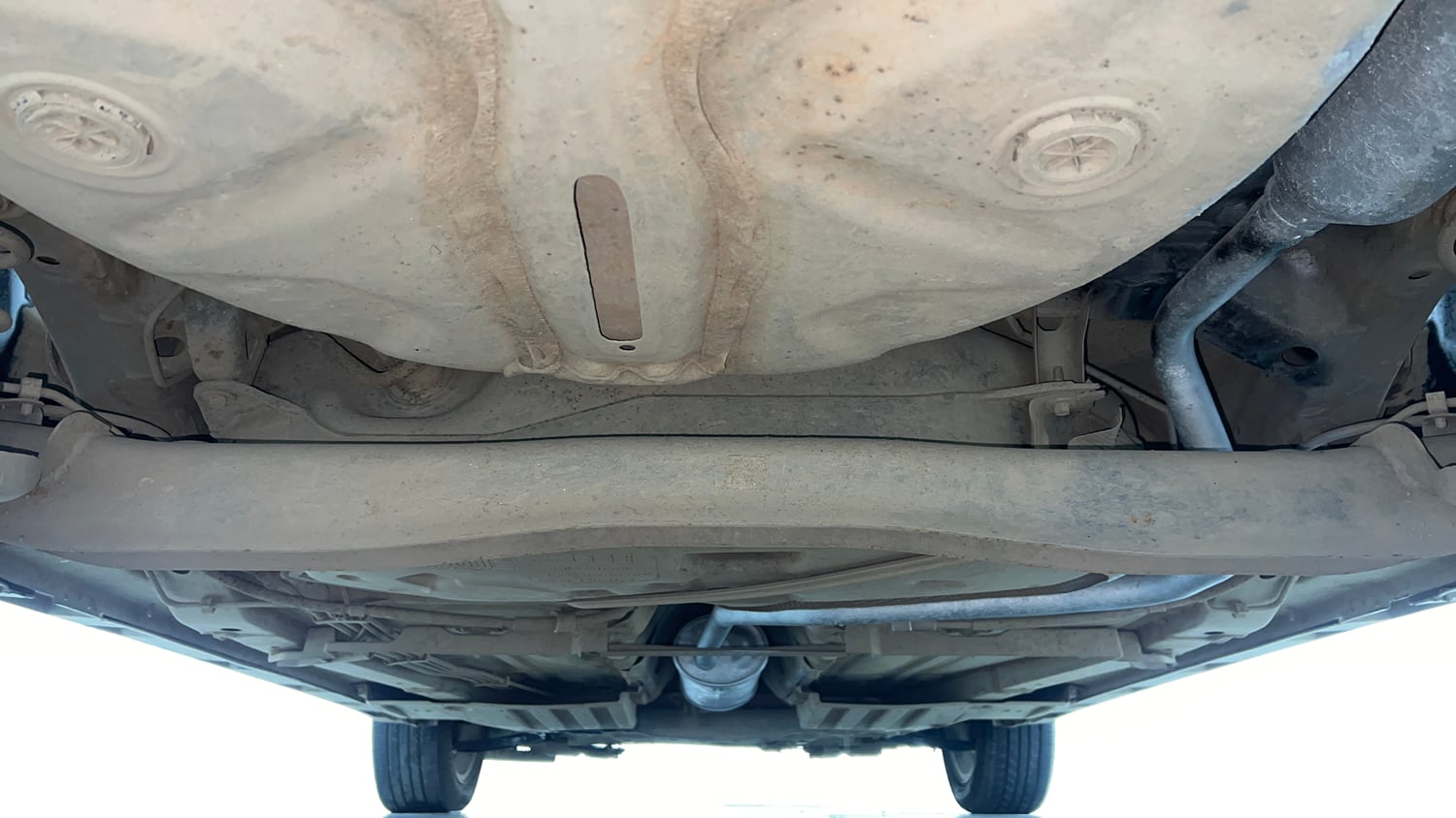 Used 2023 Maruti Suzuki Fronx Delta Plus 1.2L AGS Petrol Automatic extra REAR UNDERBODY VIEW (TAKEN FROM REAR)