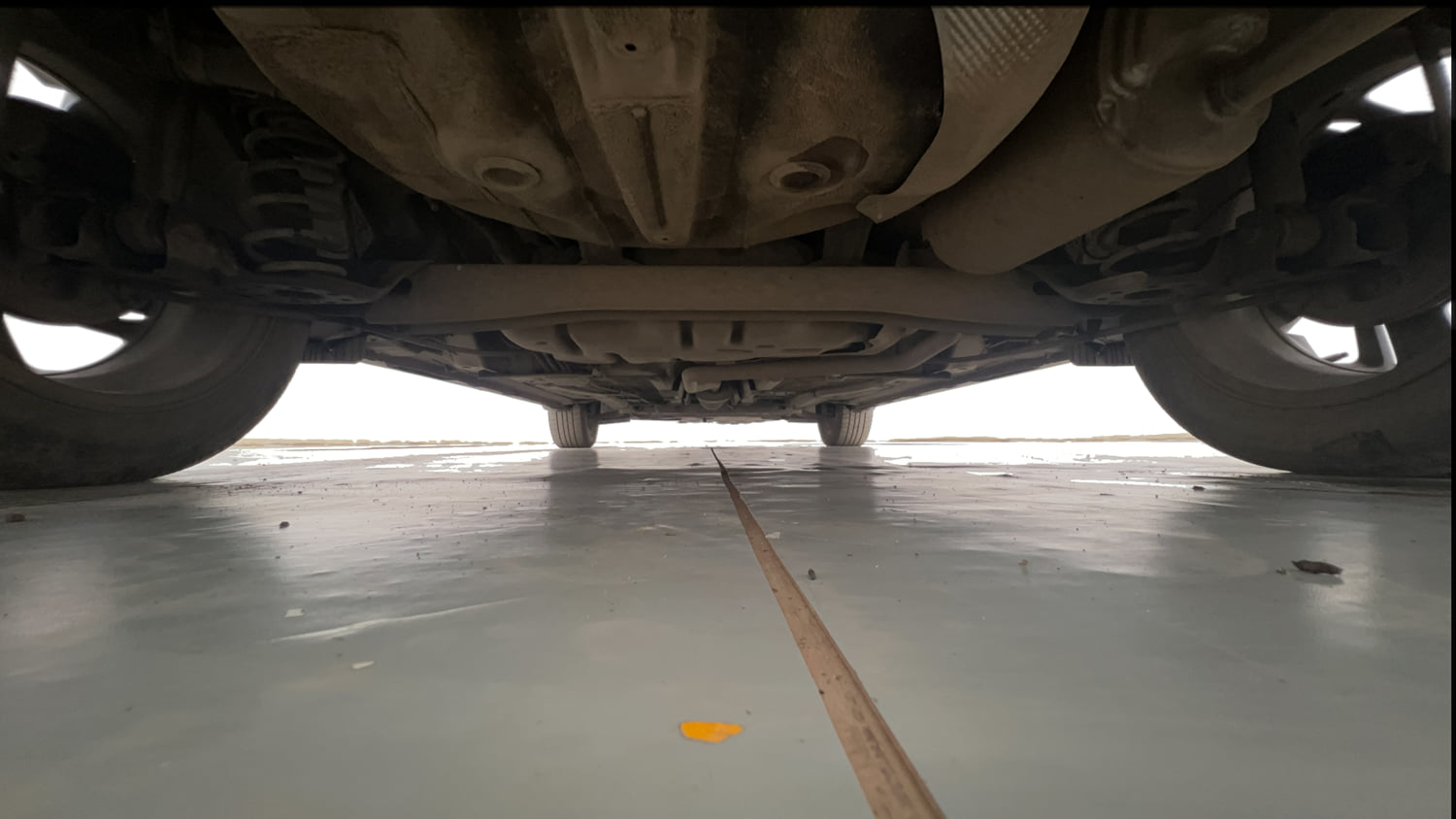 Used 2023 Hyundai i20 Asta 1.2 MT Petrol Manual extra REAR UNDERBODY VIEW (TAKEN FROM REAR)