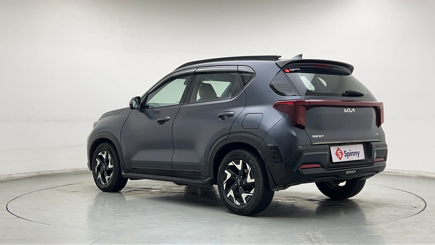 Used 2024 Kia Sonet X Line 1.0 Turbo Petrol DCT Petrol Automatic exterior LEFT REAR CORNER VIEW