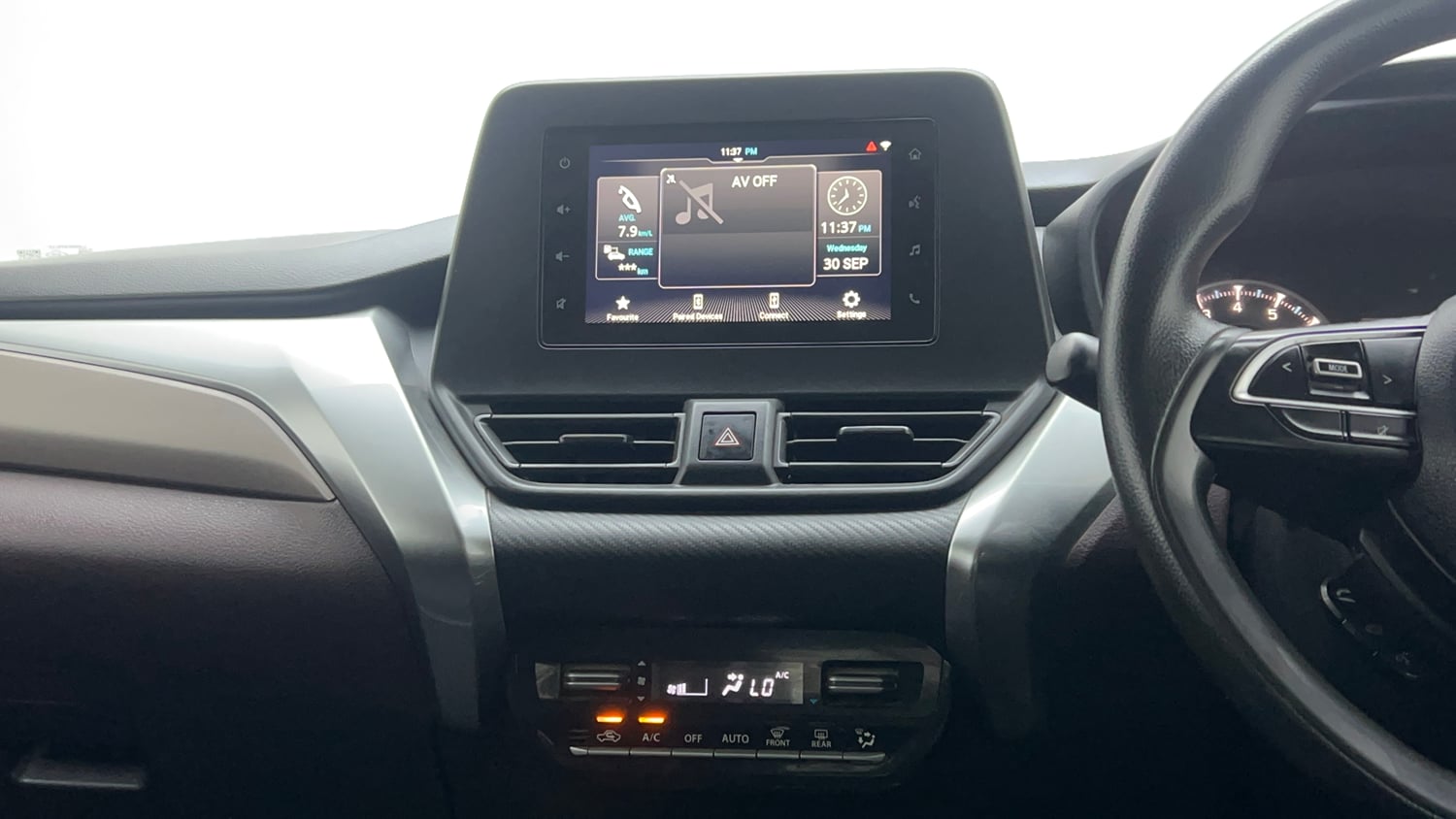 Used 2023 Maruti Suzuki Fronx Delta Plus 1.2L AGS Petrol Automatic interior MUSIC SYSTEM & AC CONTROL VIEW
