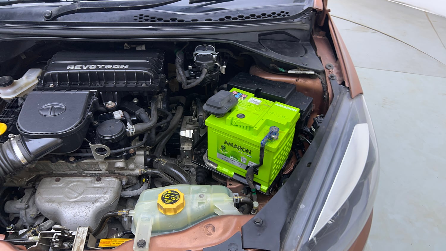 Used 2018 Tata Tigor Revotron XZA Petrol Automatic engine ENGINE LEFT SIDE VIEW