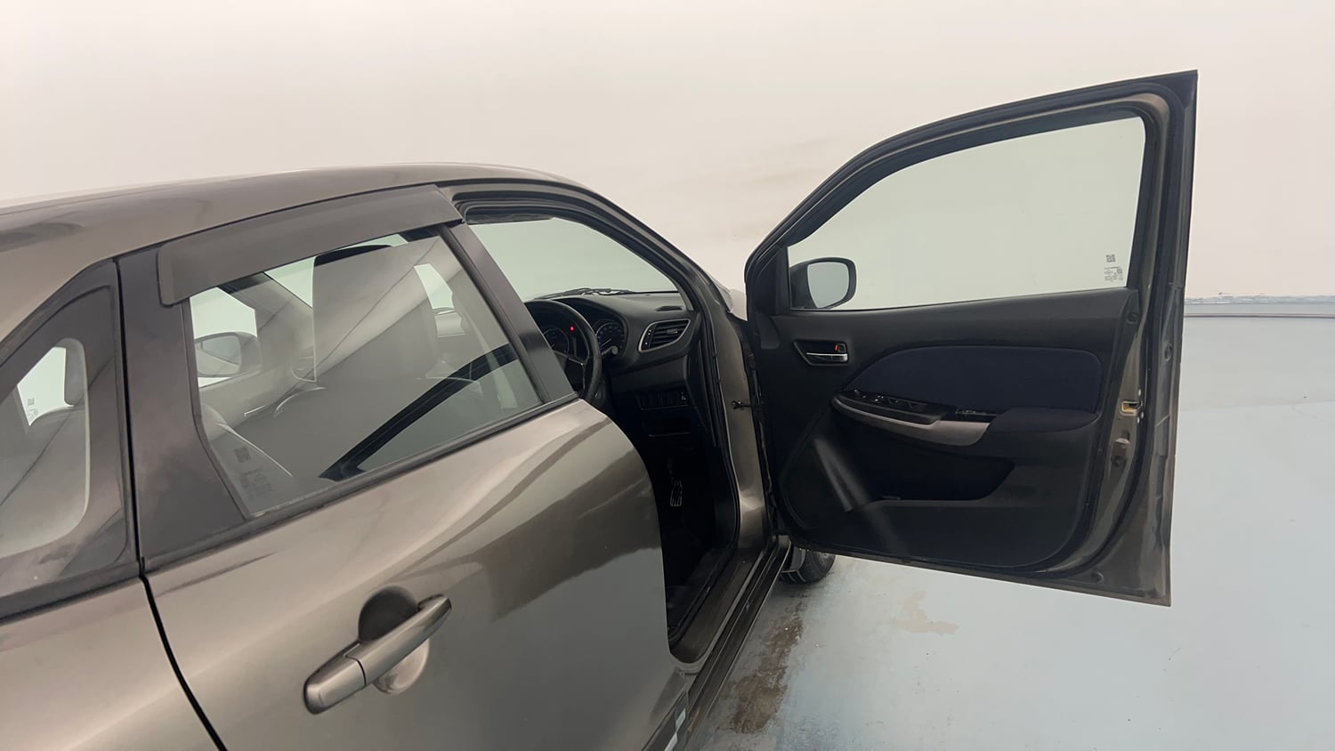 Used 2019 Maruti Suzuki Baleno Delta Petrol Manual interior RIGHT FRONT DOOR OPEN VIEW