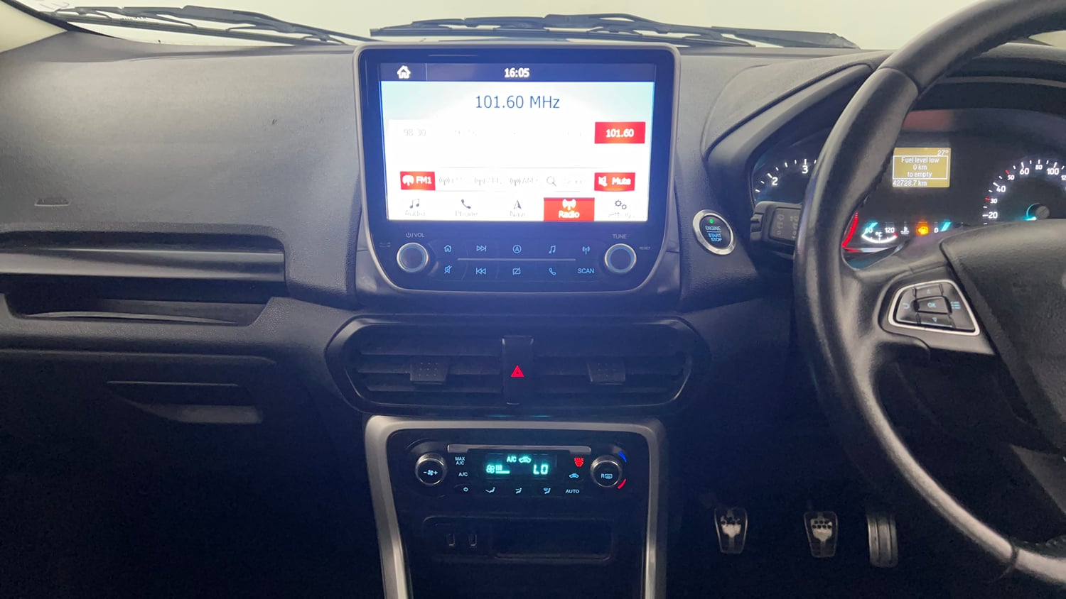 Used 2018 Ford EcoSport Titanium 1.5L TDCi Diesel Manual interior MUSIC SYSTEM & AC CONTROL VIEW