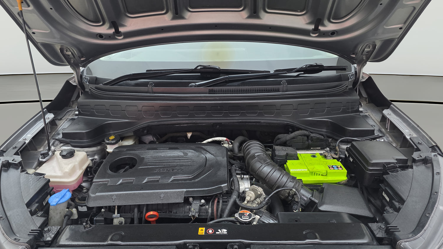 Used 2022 Kia Sonet HTX 1.5 Diesel Manual engine ENGINE & BONNET OPEN FRONT VIEW