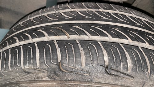 Used 2018 Tata Nano Twist XTA Petrol Automatic tyres RIGHT REAR TYRE TREAD VIEW