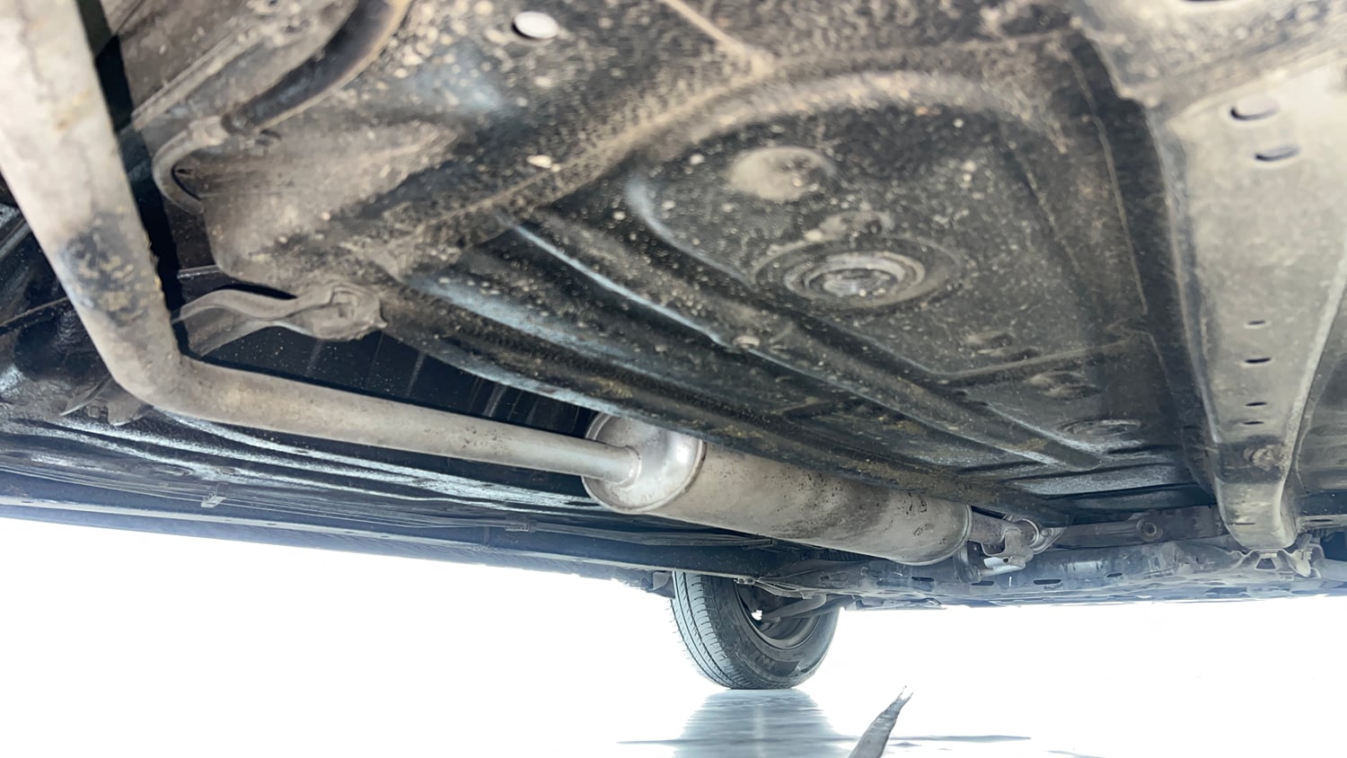 Used 2021 Maruti Suzuki Wagon R VXi (O) 1.2 AMT Petrol Automatic extra REAR RIGHT UNDERBODY VIEW