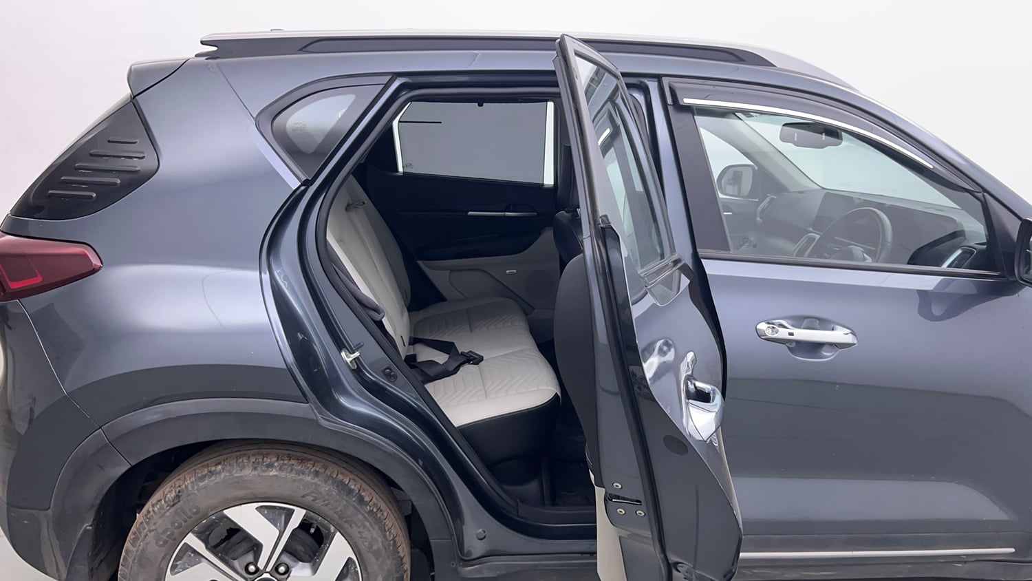 Used 2022 Kia Sonet HTX Plus 1.5 Diesel Manual interior RIGHT SIDE REAR DOOR CABIN VIEW