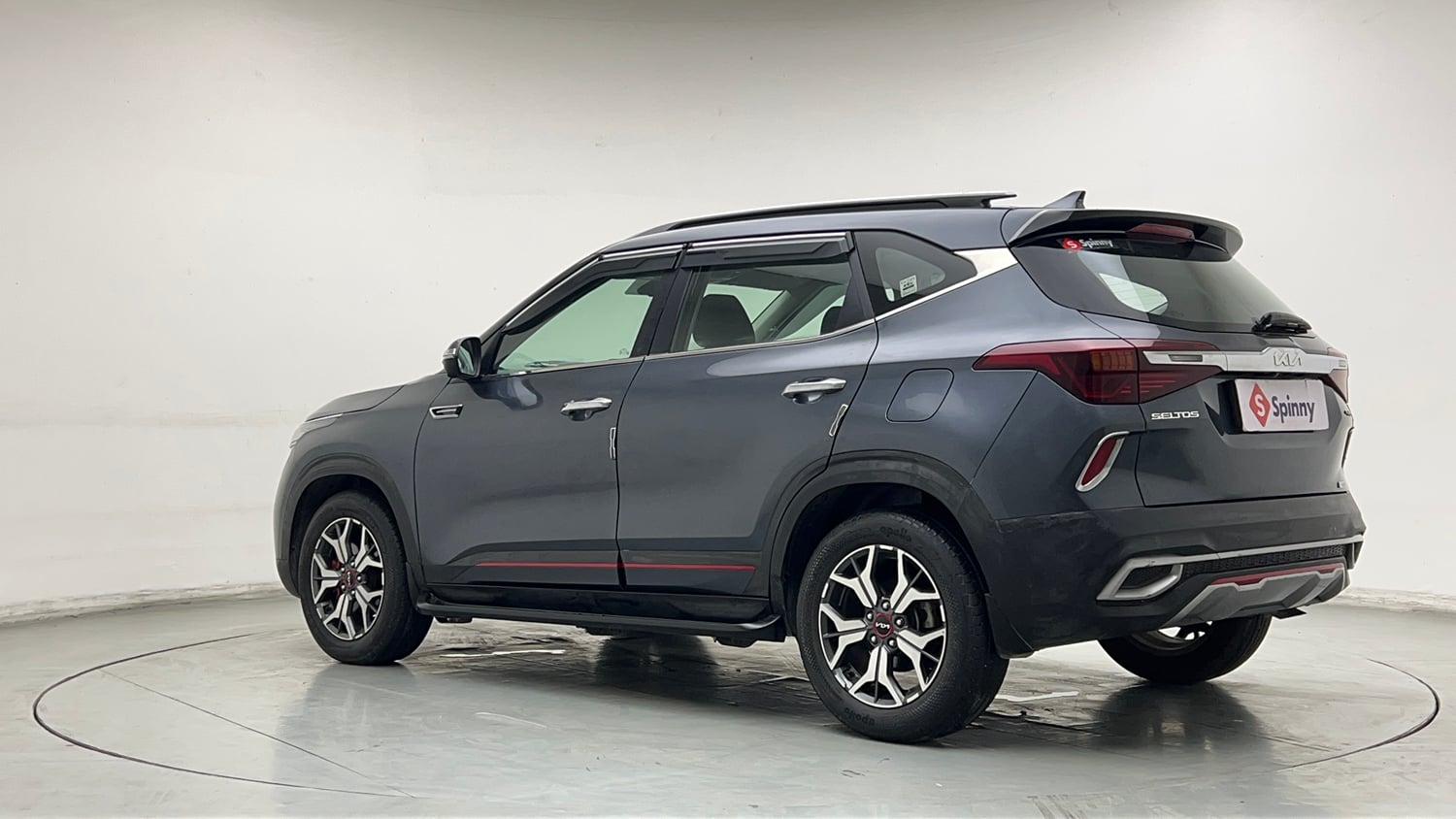 Used 2022 Kia Seltos GTX Plus 1.4 DCT Petrol Automatic exterior LEFT REAR CORNER VIEW
