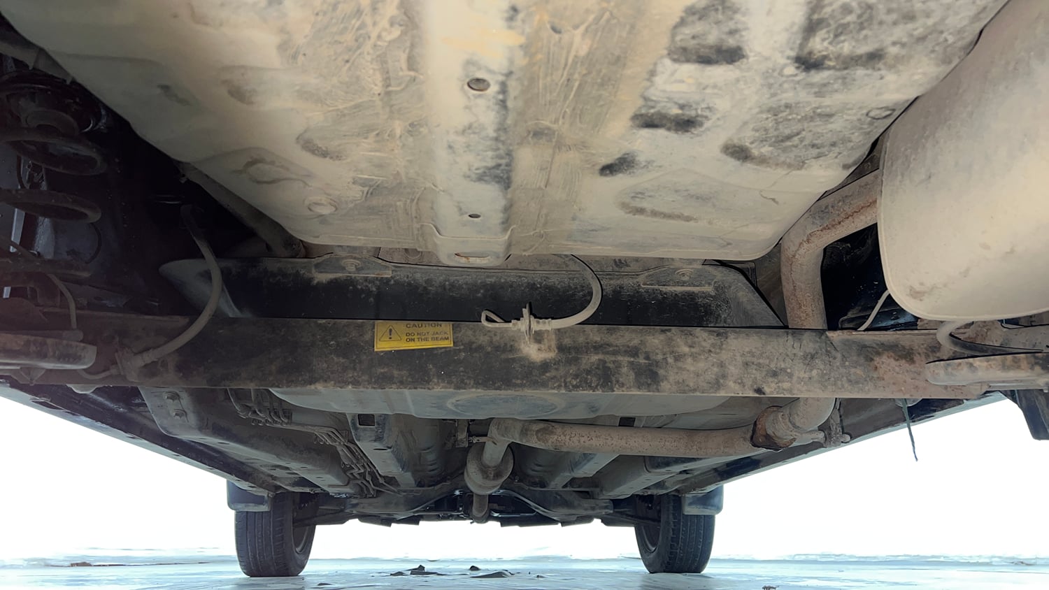 Used 2021 Tata Nexon XM Petrol Manual extra REAR UNDERBODY VIEW (TAKEN FROM REAR)