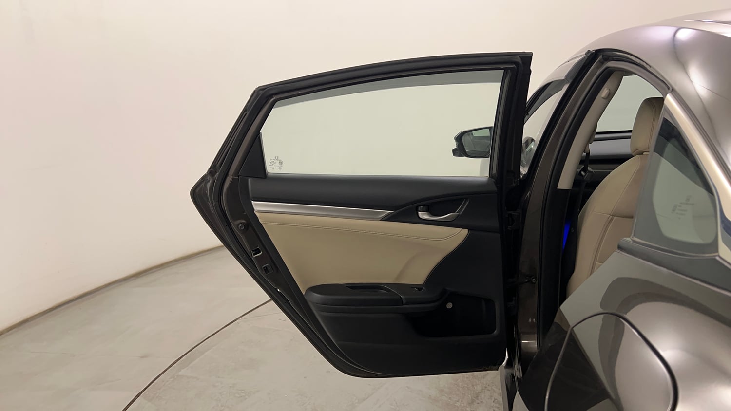 Used 2019 Honda Civic ZX CVT Petrol Petrol Automatic interior LEFT REAR DOOR OPEN VIEW