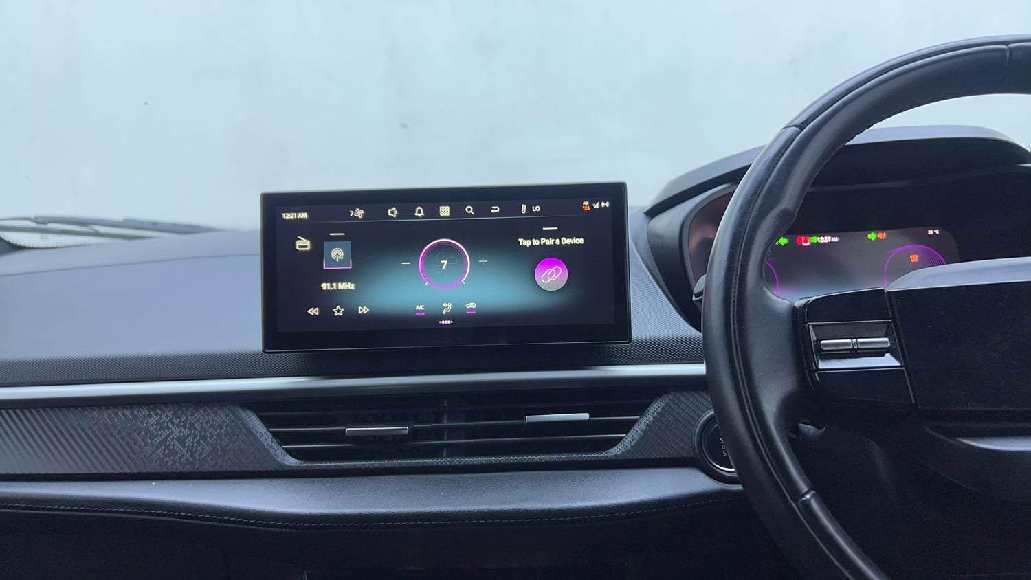 Used 2023 Tata Nexon Fearless Plus S 1.2 Revotron Petrol 7DCA DT Petrol Automatic interior MUSIC SYSTEM & AC CONTROL VIEW