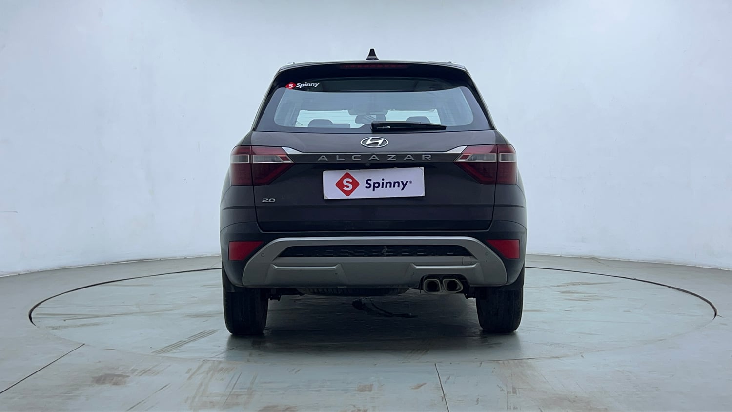 Used 2021 Hyundai Alcazar Platinum (O) 6 STR 2.0 Petrol AT Petrol Automatic exterior BACK VIEW