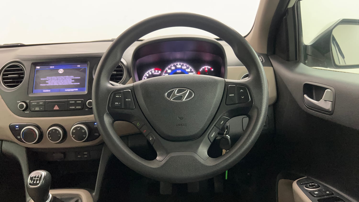 Used 2017 Hyundai Grand i10 Sportz (O) 1.2 Kappa VTVT Petrol Manual interior STEERING VIEW