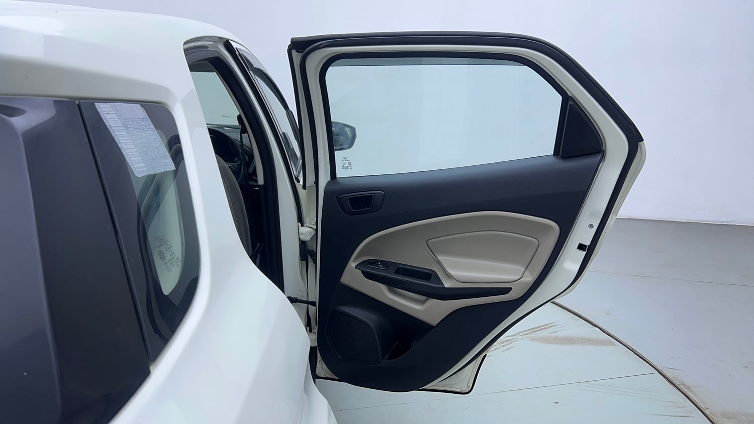 Used 2021 Ford EcoSport Trend 1.5L TDCi Diesel Manual interior RIGHT REAR DOOR OPEN VIEW