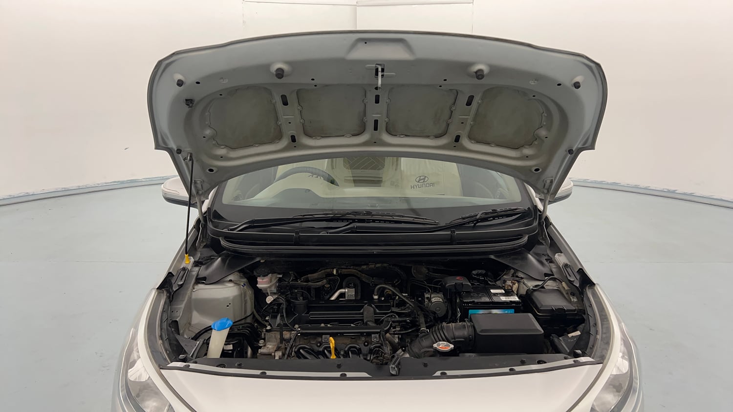 Used 2015 Hyundai Elite i20 Sportz 1.2 Petrol Manual engine ENGINE & BONNET OPEN FRONT VIEW
