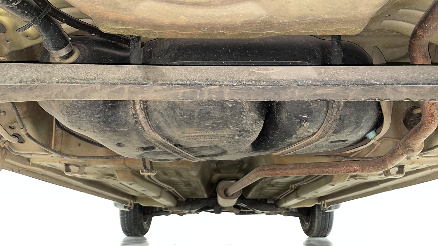 Used 2014 Maruti Suzuki Celerio VXi AMT Petrol Automatic extra REAR UNDERBODY VIEW (TAKEN FROM REAR)