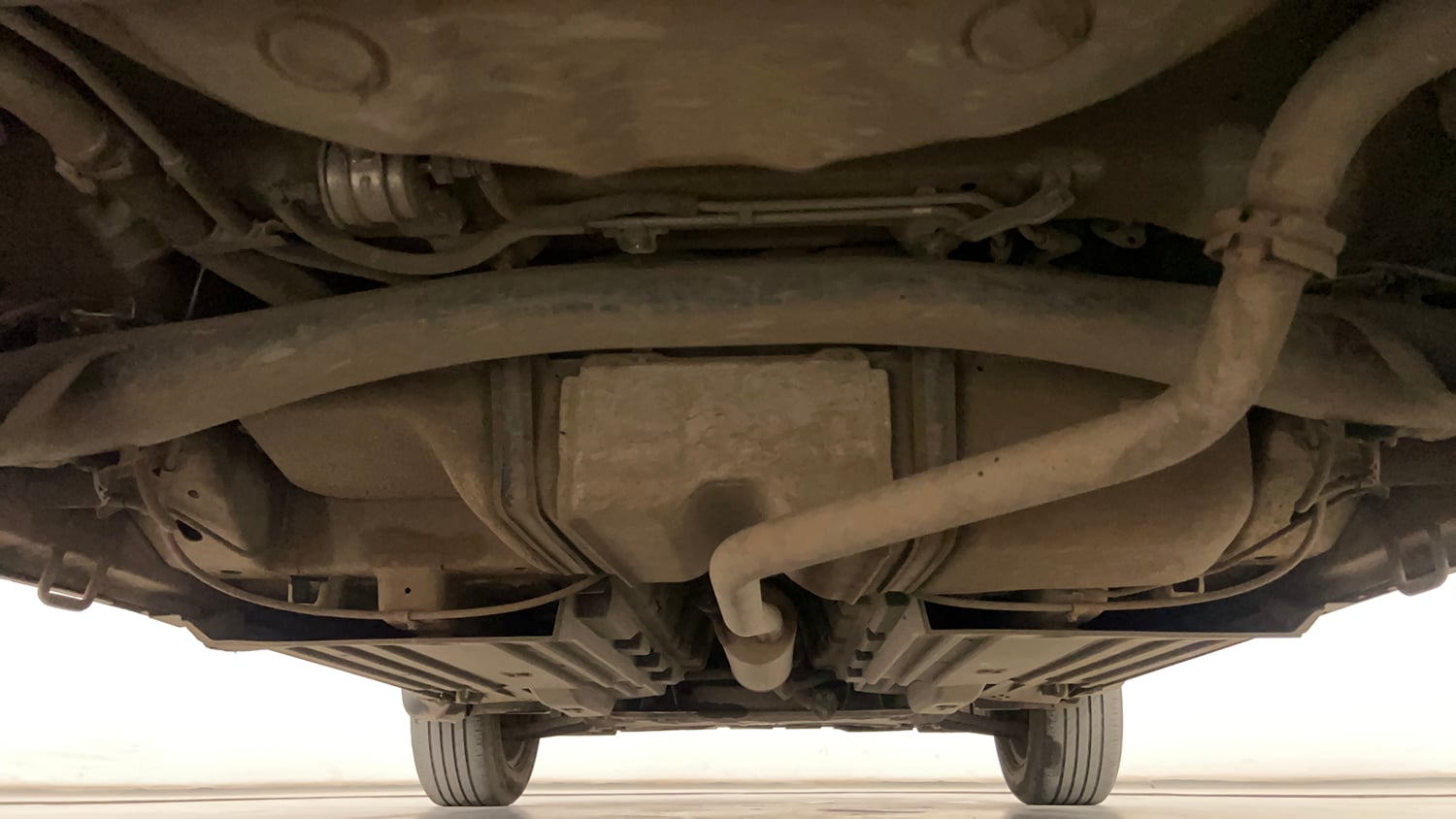Used 2023 Maruti Suzuki Brezza VXi Petrol Manual extra REAR UNDERBODY VIEW (TAKEN FROM REAR)