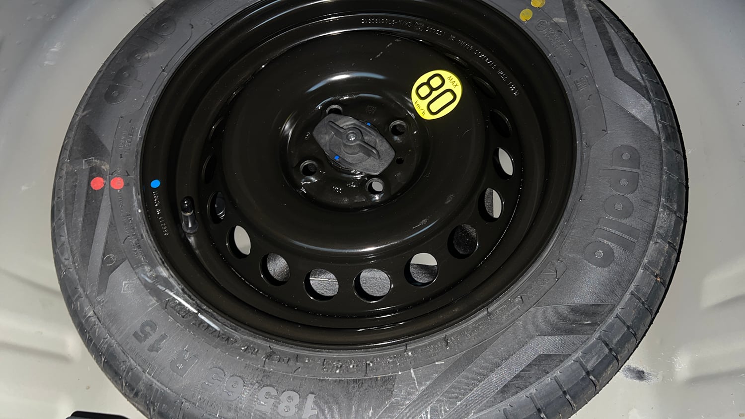 Used 2024 Maruti Suzuki Baleno Zeta MT Petrol Manual tyres SPARE TYRE VIEW