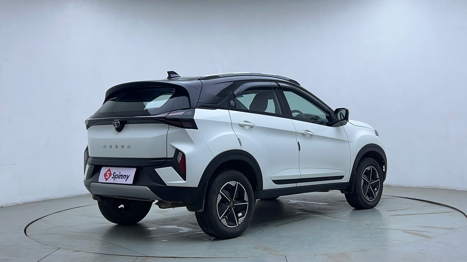 Used 2023 Tata Nexon Fearless Plus S 1.2 Revotron Petrol 7DCA DT Petrol Automatic exterior RIGHT REAR CORNER VIEW