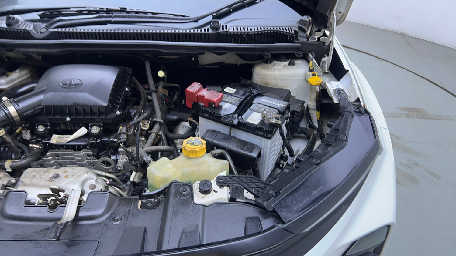 Used 2023 Tata Nexon Fearless Plus S 1.2 Revotron Petrol 7DCA DT Petrol Automatic engine ENGINE LEFT SIDE VIEW