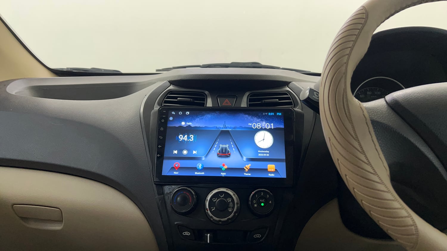 Used 2018 Hyundai Eon Magna + Petrol Manual interior MUSIC SYSTEM & AC CONTROL VIEW