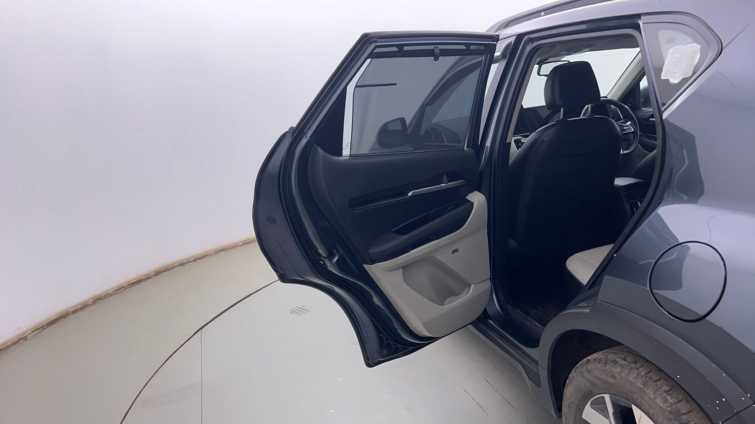 Used 2022 Kia Sonet HTX Plus 1.5 Diesel Manual interior LEFT REAR DOOR OPEN VIEW
