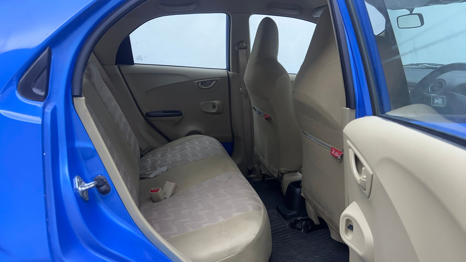 Used 2013 Honda Brio S MT Petrol Manual interior RIGHT SIDE REAR DOOR CABIN VIEW
