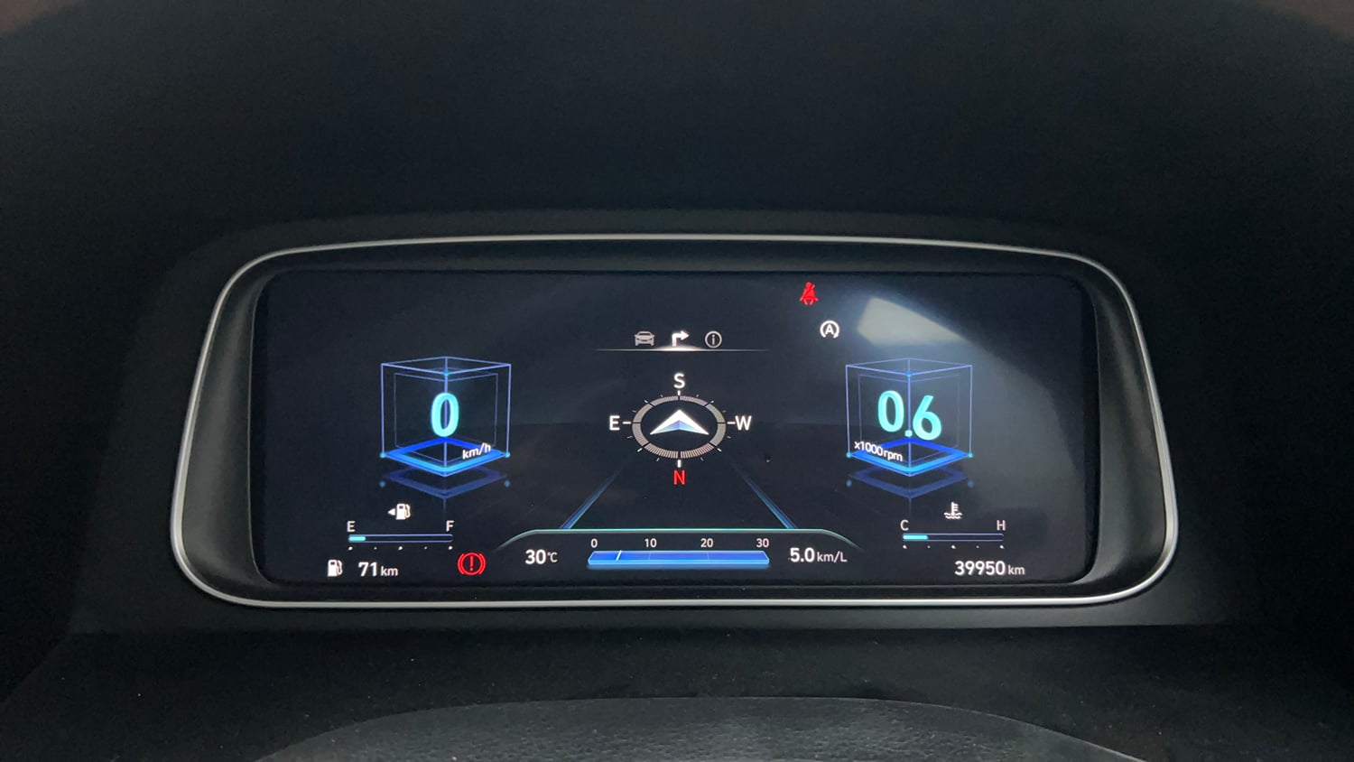 Used 2023 Hyundai Alcazar Platinum 7 STR 1.5 Turbo Petrol Petrol Manual interior CLUSTERMETER VIEW