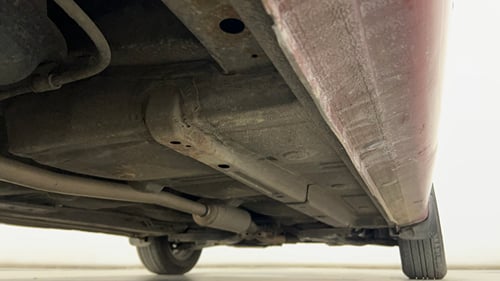 Used 2013 Hyundai i10 Sportz 1.2 AT Kappa2 Petrol Automatic extra REAR RIGHT UNDERBODY VIEW