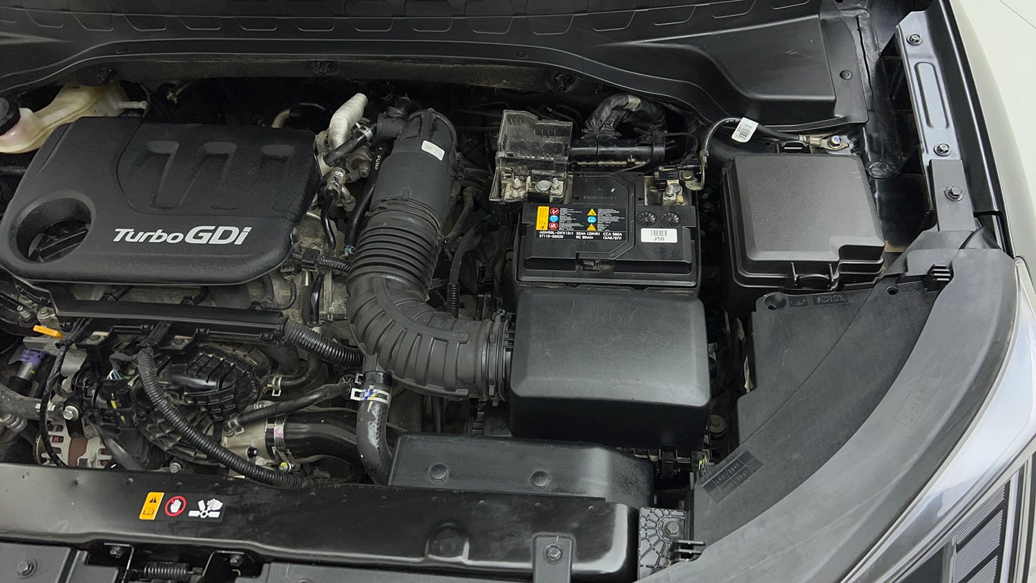 Used 2024 Kia Sonet X Line 1.0 Turbo Petrol DCT Petrol Automatic engine ENGINE LEFT SIDE VIEW