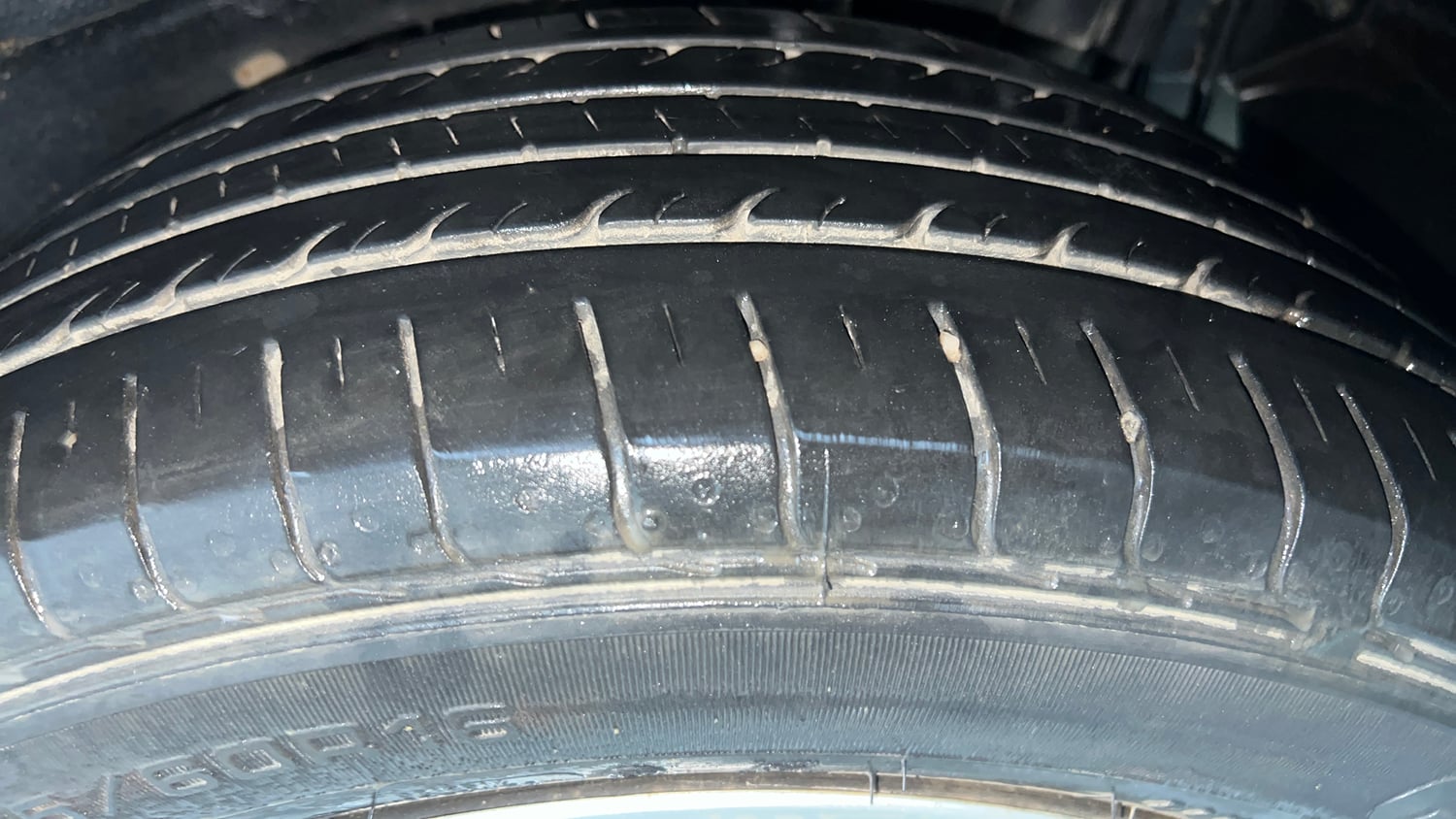 Used 2021 Tata Nexon XM Petrol Manual tyres LEFT REAR TYRE TREAD VIEW