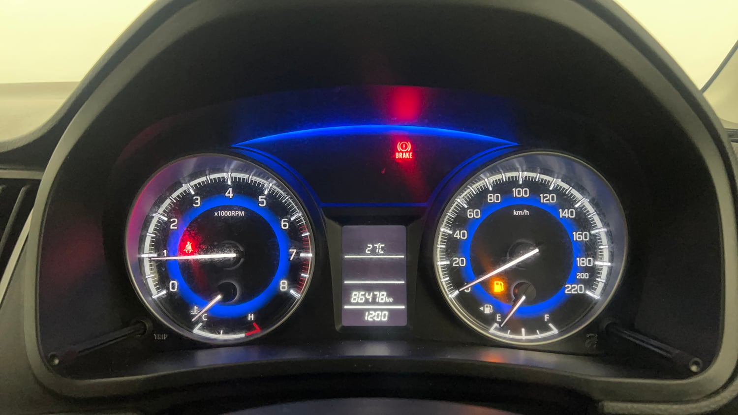 Used 2019 Maruti Suzuki Baleno Delta Petrol Manual interior CLUSTERMETER VIEW