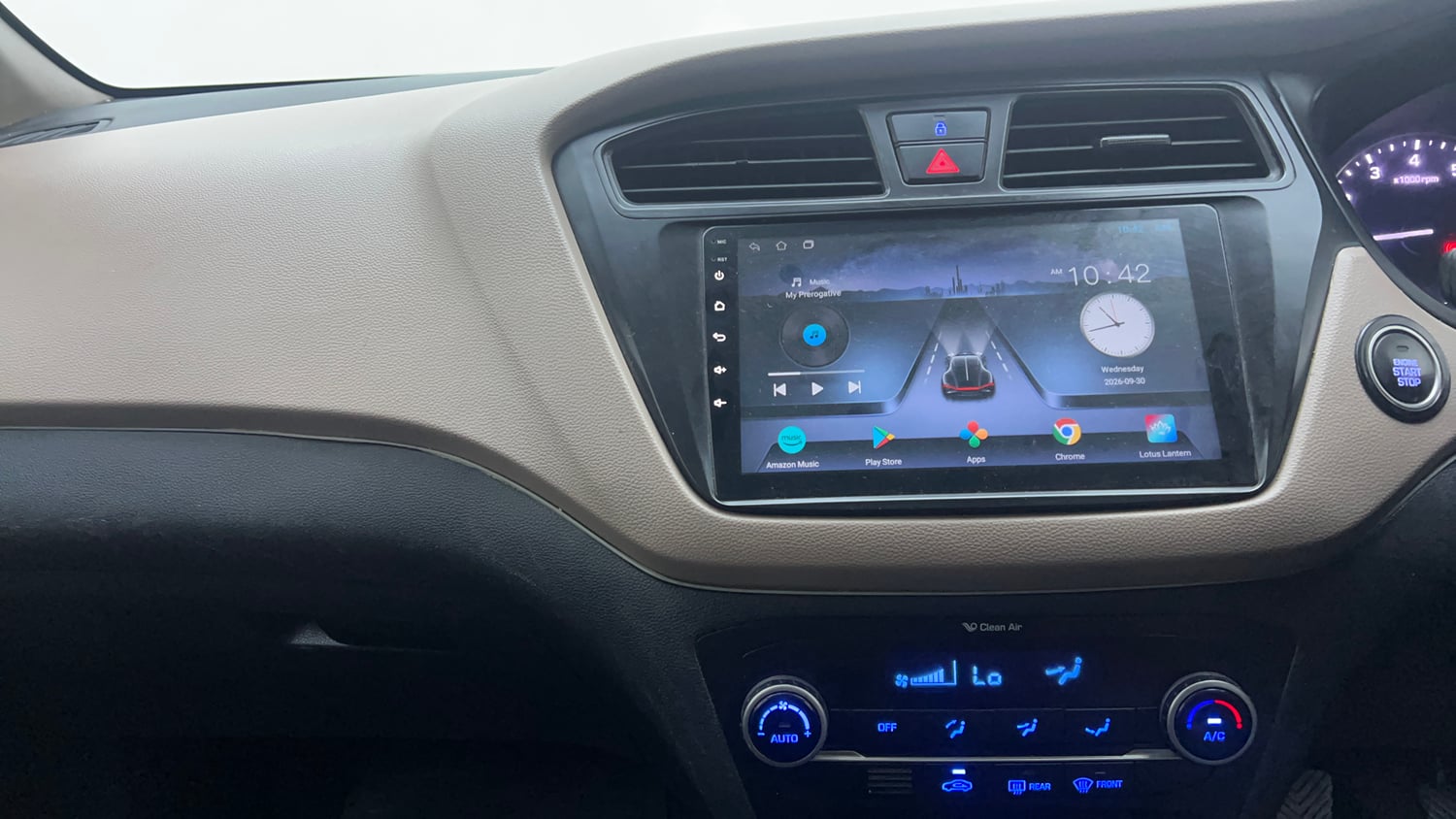 Used 2017 Hyundai Elite i20 Asta 1.2 Petrol Manual interior MUSIC SYSTEM & AC CONTROL VIEW