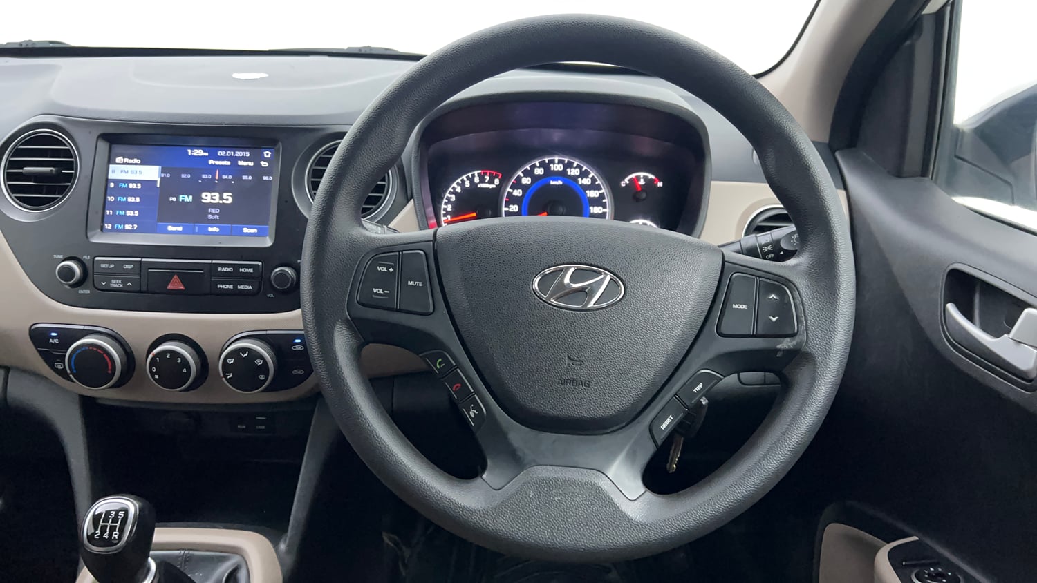 Used 2017 Hyundai Grand i10 Sportz (O) 1.2 Kappa VTVT Petrol Manual interior STEERING VIEW