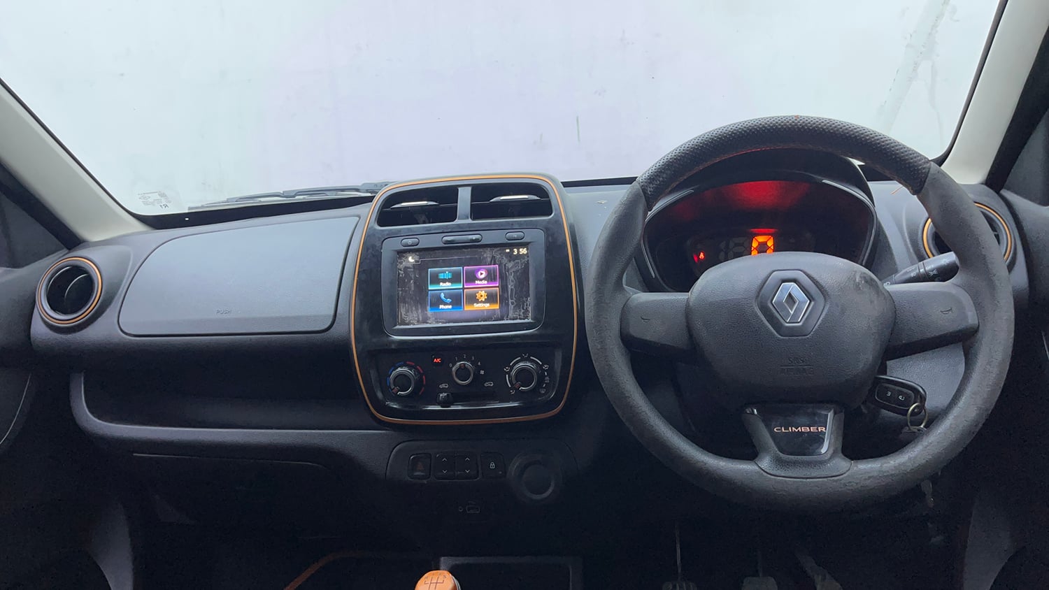 Used 2019 Renault Kwid CLIMBER 1.0 Petrol Manual interior DASHBOARD VIEW