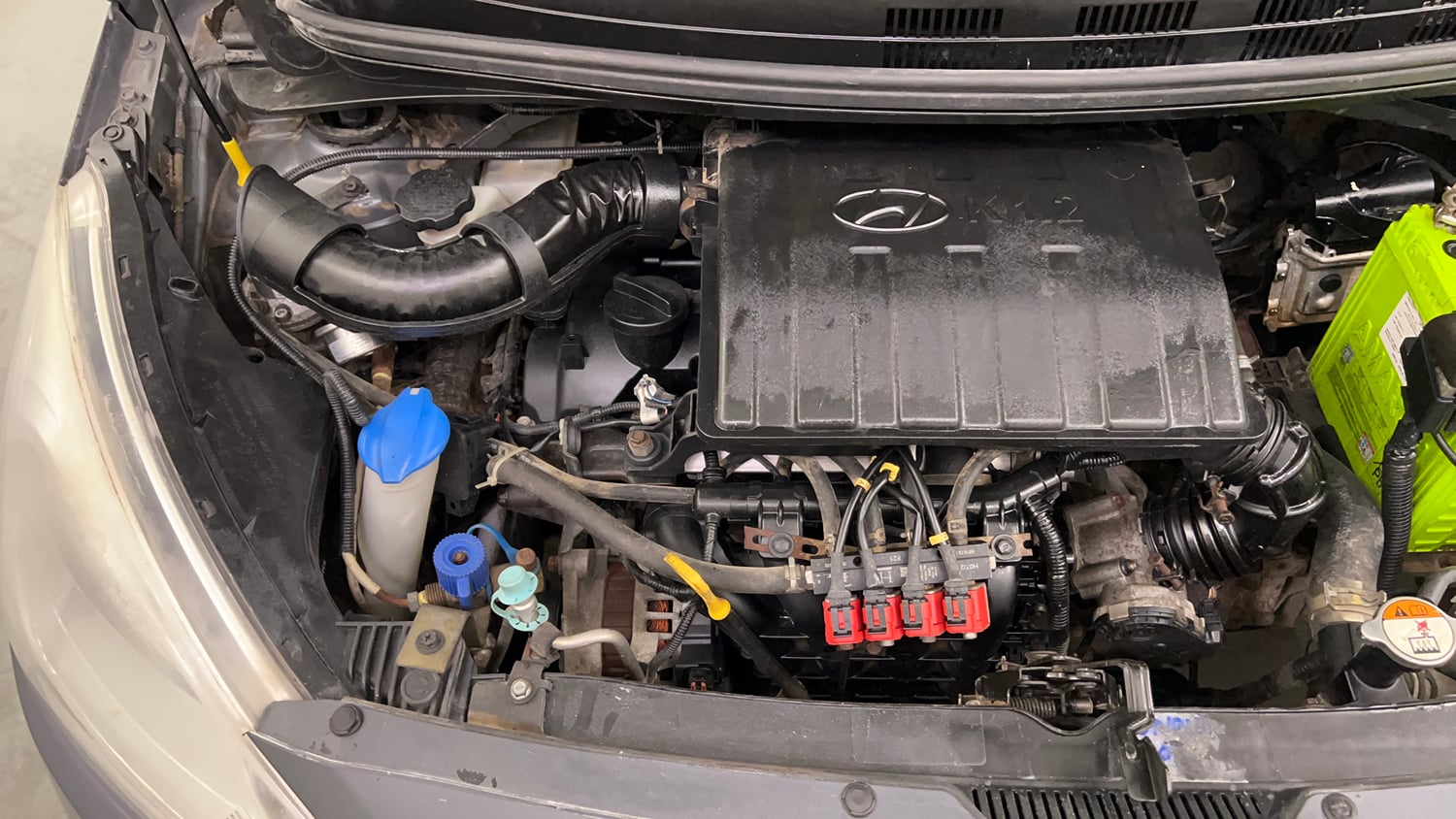 Used 2016 Hyundai Grand i10 Magna 1.2 Kappa VTVT CNG (outside fitted) Cng Manual engine ENGINE RIGHT SIDE VIEW