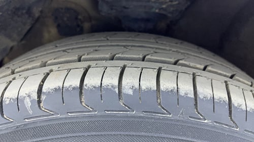 Used 2013 Hyundai Verna Fluidic 1.6 VTVT SX Petrol Manual tyres LEFT FRONT TYRE TREAD VIEW