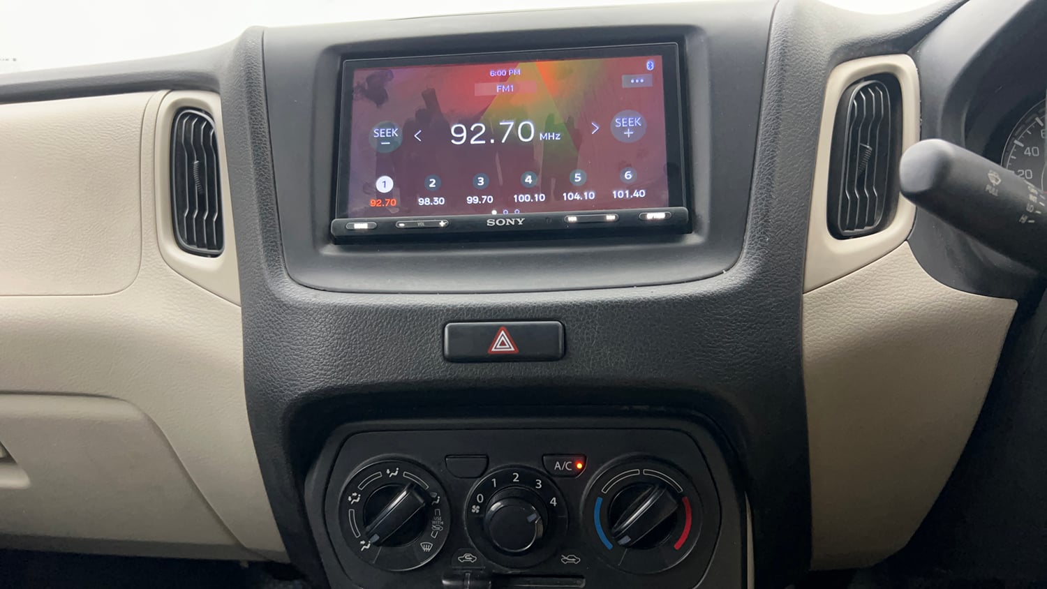 Used 2021 Maruti Suzuki Wagon R VXi (O) 1.2 AMT Petrol Automatic interior MUSIC SYSTEM & AC CONTROL VIEW