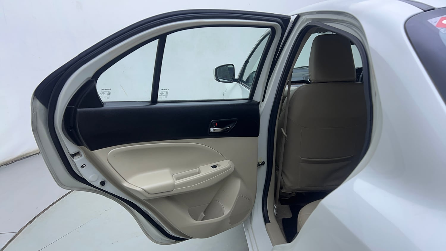 Used 2019 Maruti Suzuki Dzire VXi AMT Petrol Automatic interior LEFT REAR DOOR OPEN VIEW