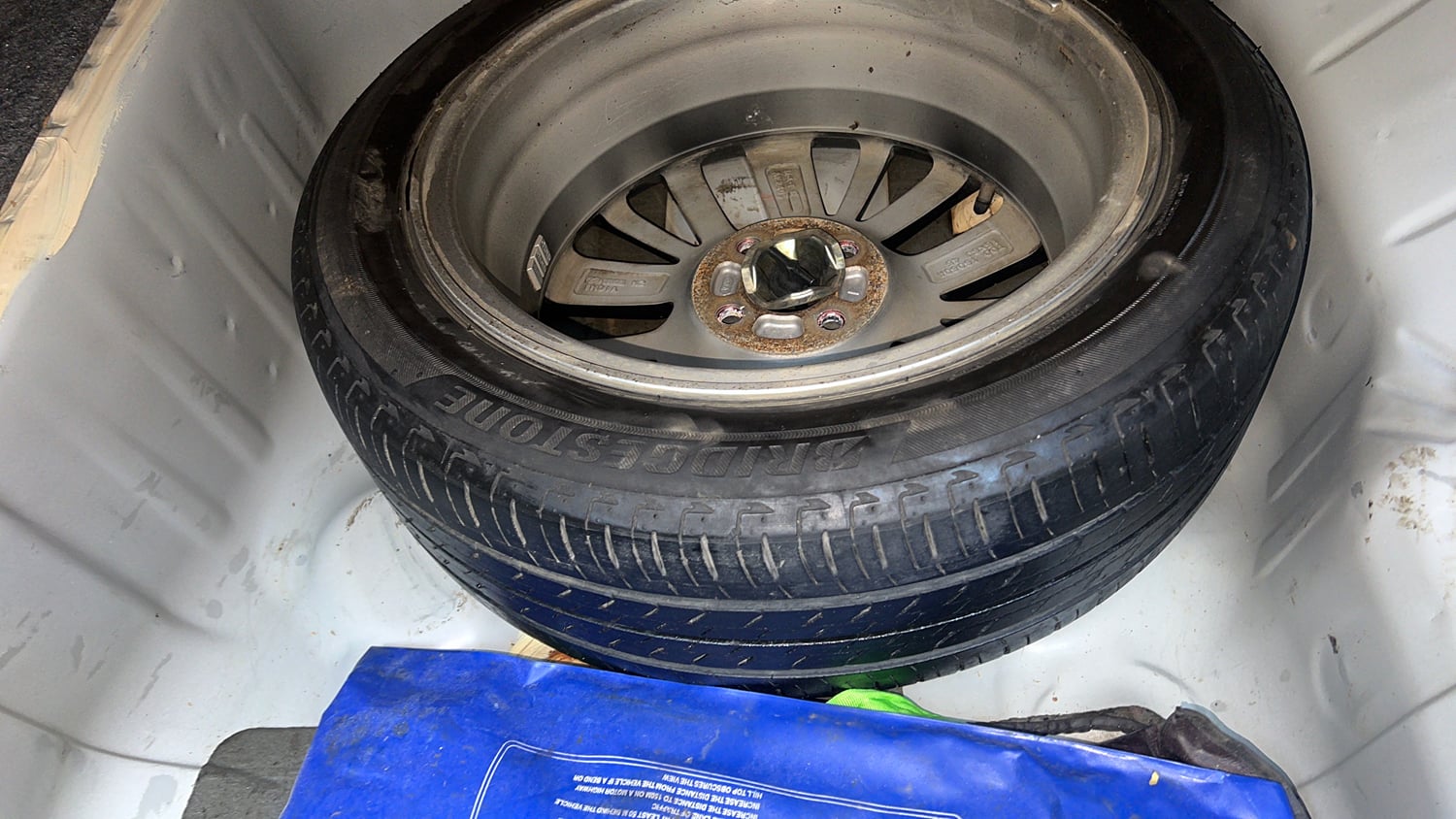 Used 2021 Honda City ZX CVT Petrol Petrol Automatic tyres SPARE TYRE VIEW