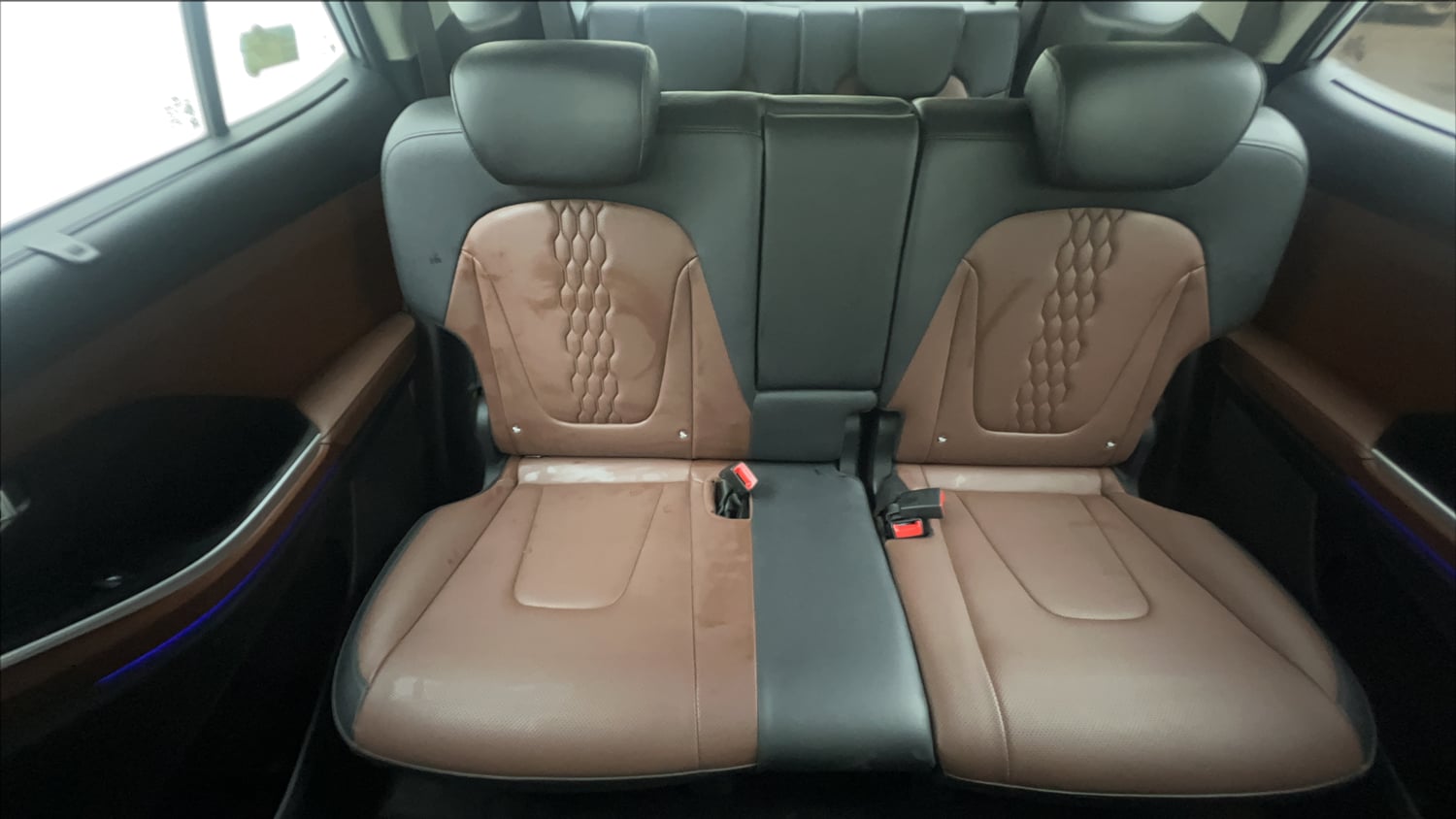 Used 2023 Hyundai Alcazar Platinum 7 STR 1.5 Turbo Petrol Petrol Manual interior REAR SEAT CONDITION VIEW