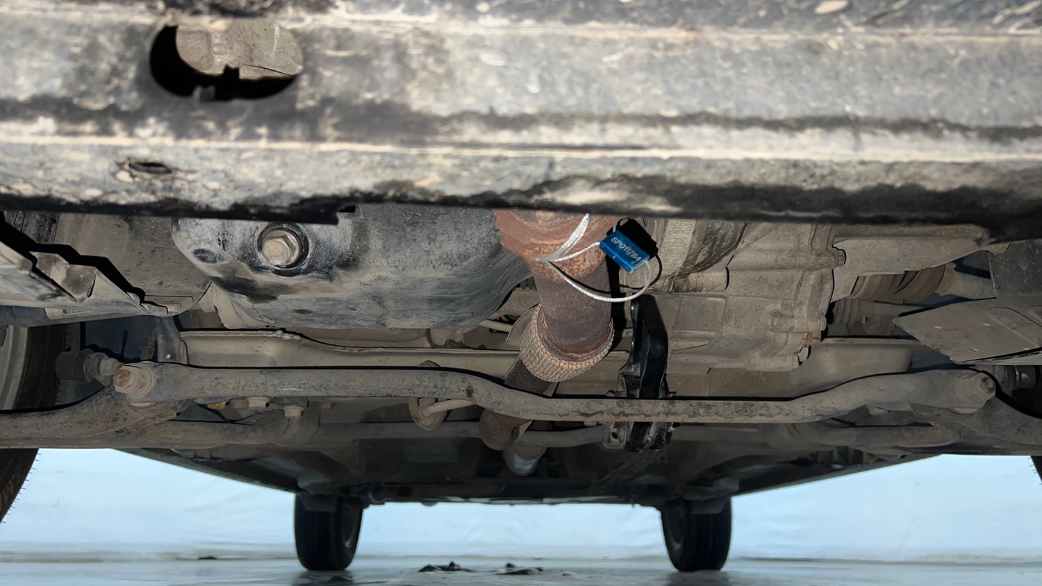 Used 2018 Tata Tiago Revotron XZ Petrol Manual extra FRONT LEFT UNDERBODY VIEW