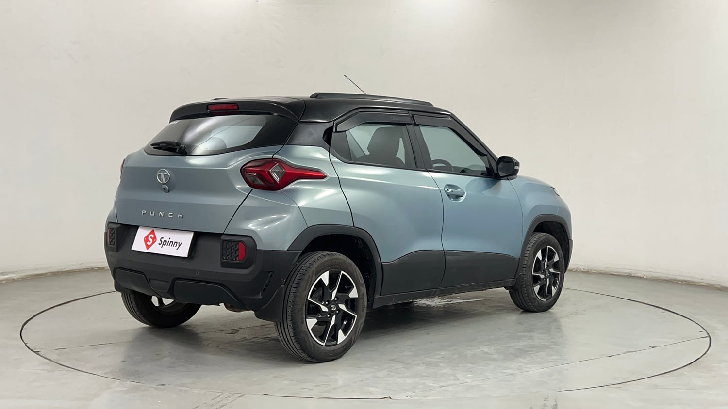 Used 2023 Tata Punch Creative Dual Tone Petrol Manual exterior RIGHT REAR CORNER VIEW