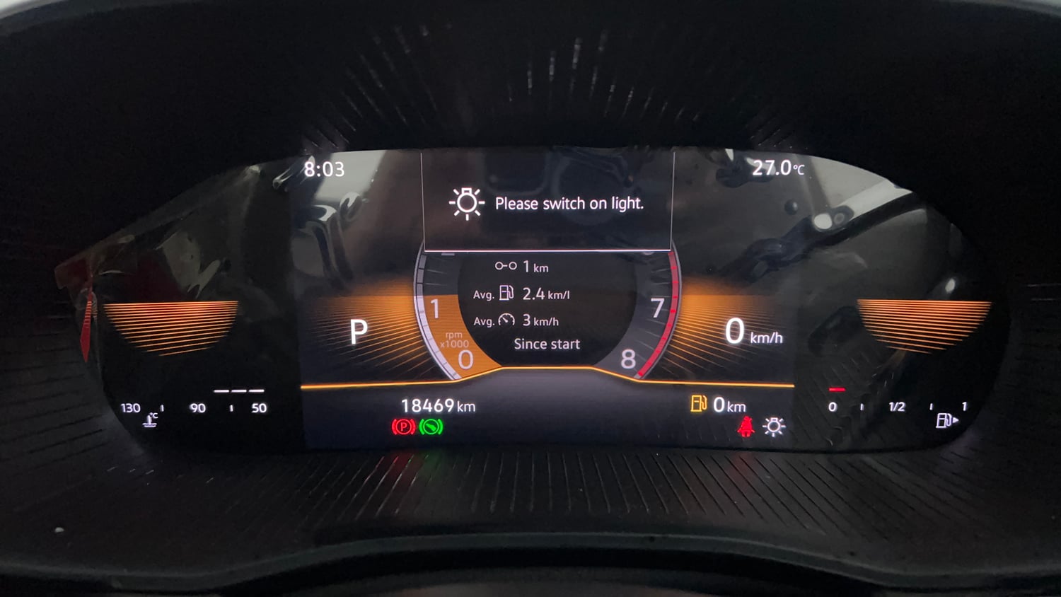 Used 2023 Skoda Slavia Style 1.5L TSI DSG Petrol Automatic interior CLUSTERMETER VIEW